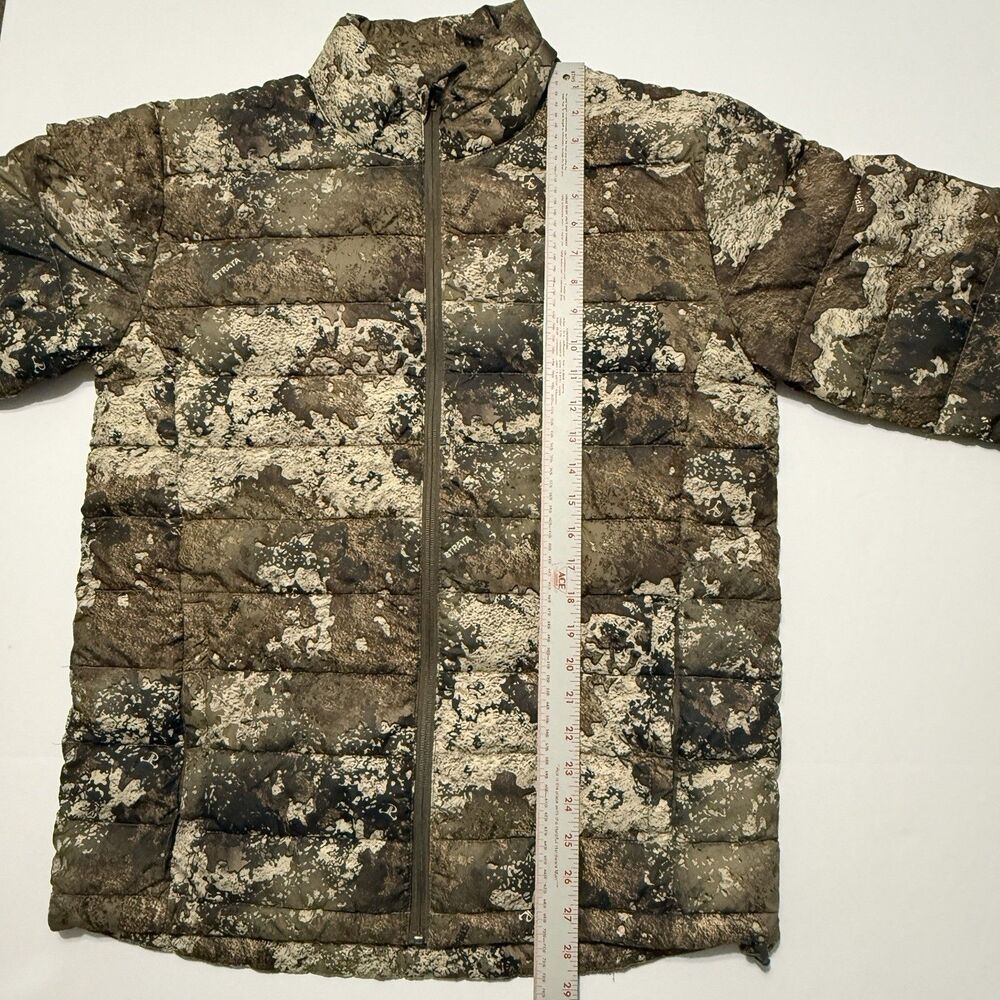 Cabela's 3M Insulated Puffy Strata Camouflage Jacket Men’s Medium TrueTimber Zip - Picture 8 of 10